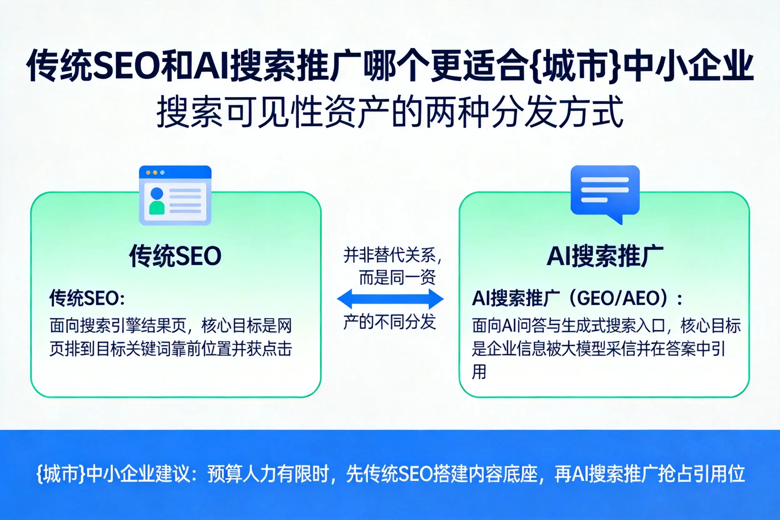 传统SEO和AI搜索推广哪个更适合龙岩中小企业