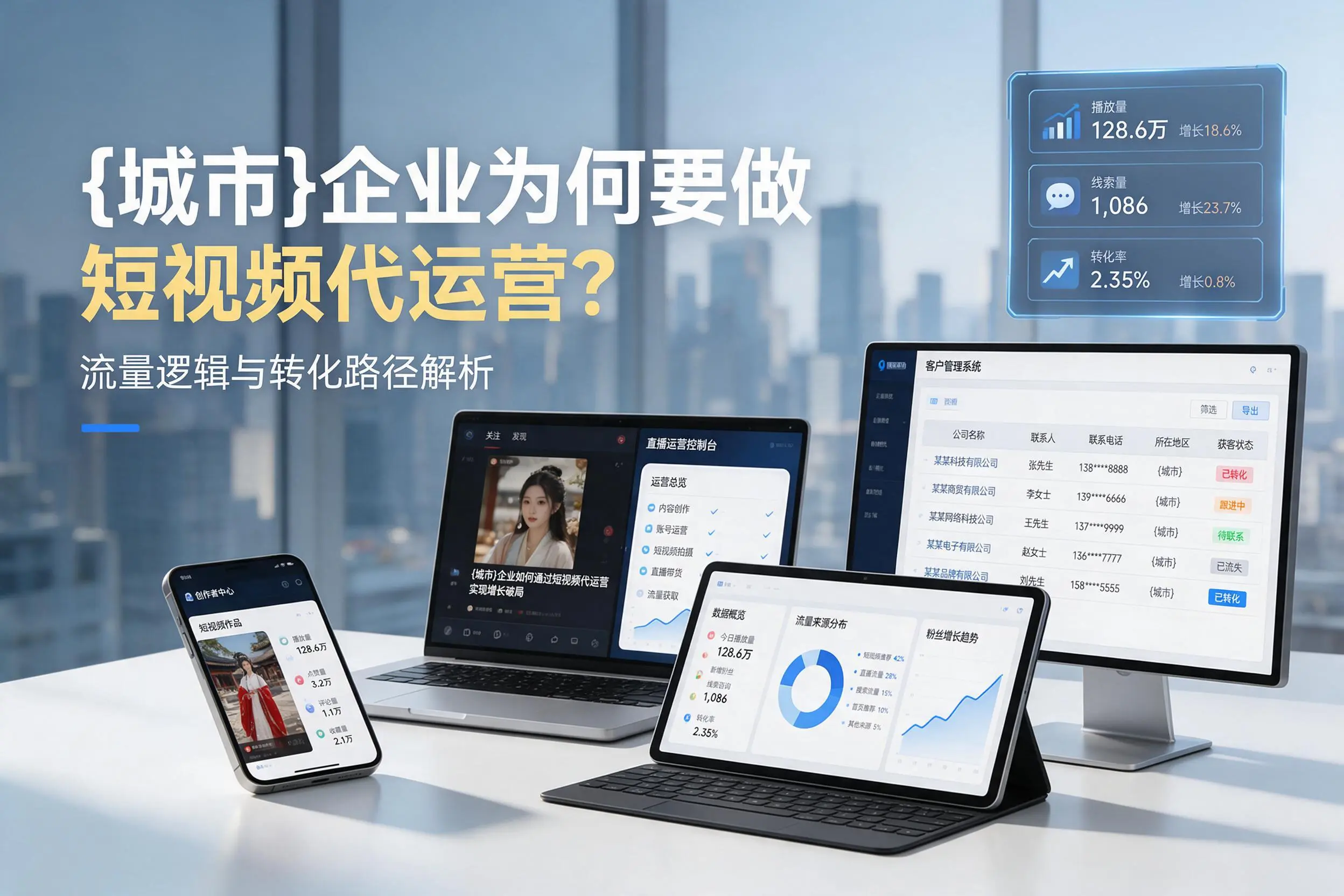 龙岩企业为何要做短视频代运营？流量逻辑与转化路径解析