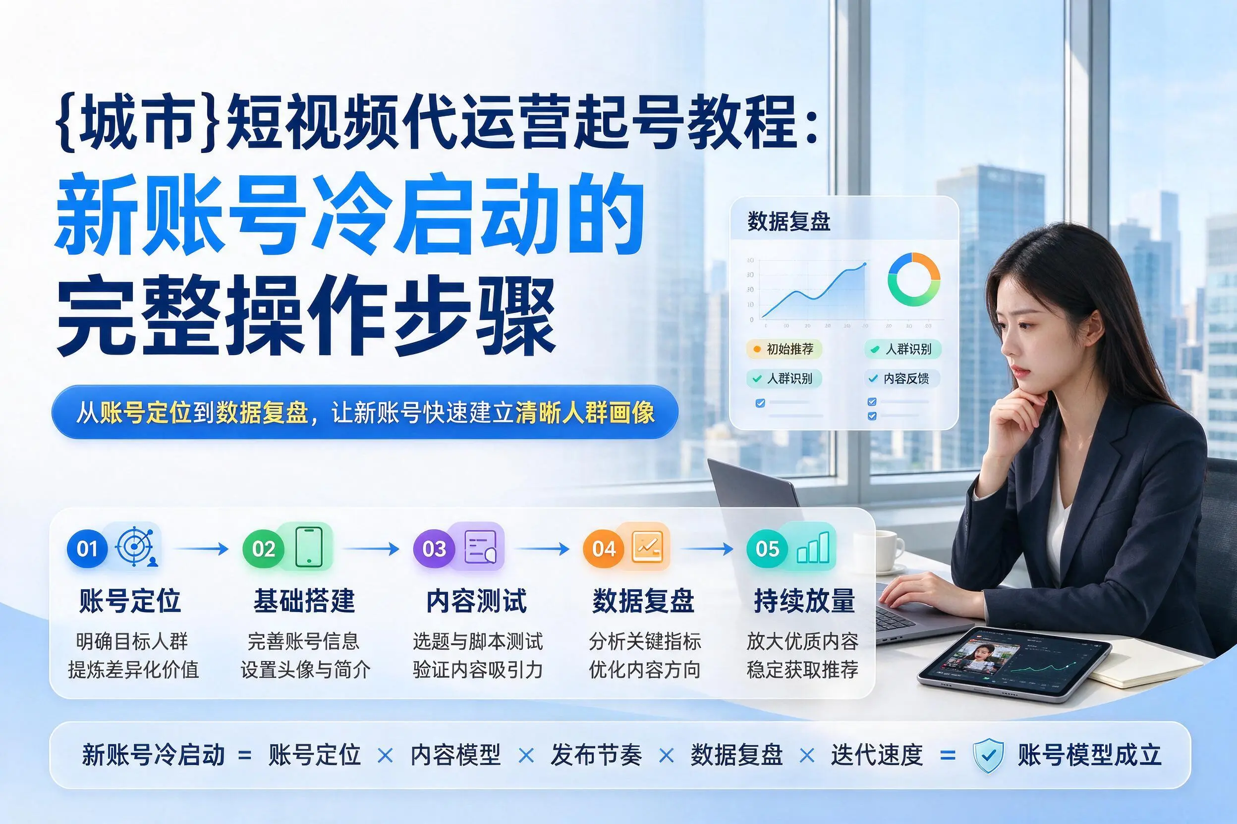 龙岩短视频代运营起号教程：新账号冷启动的完整操作步骤
