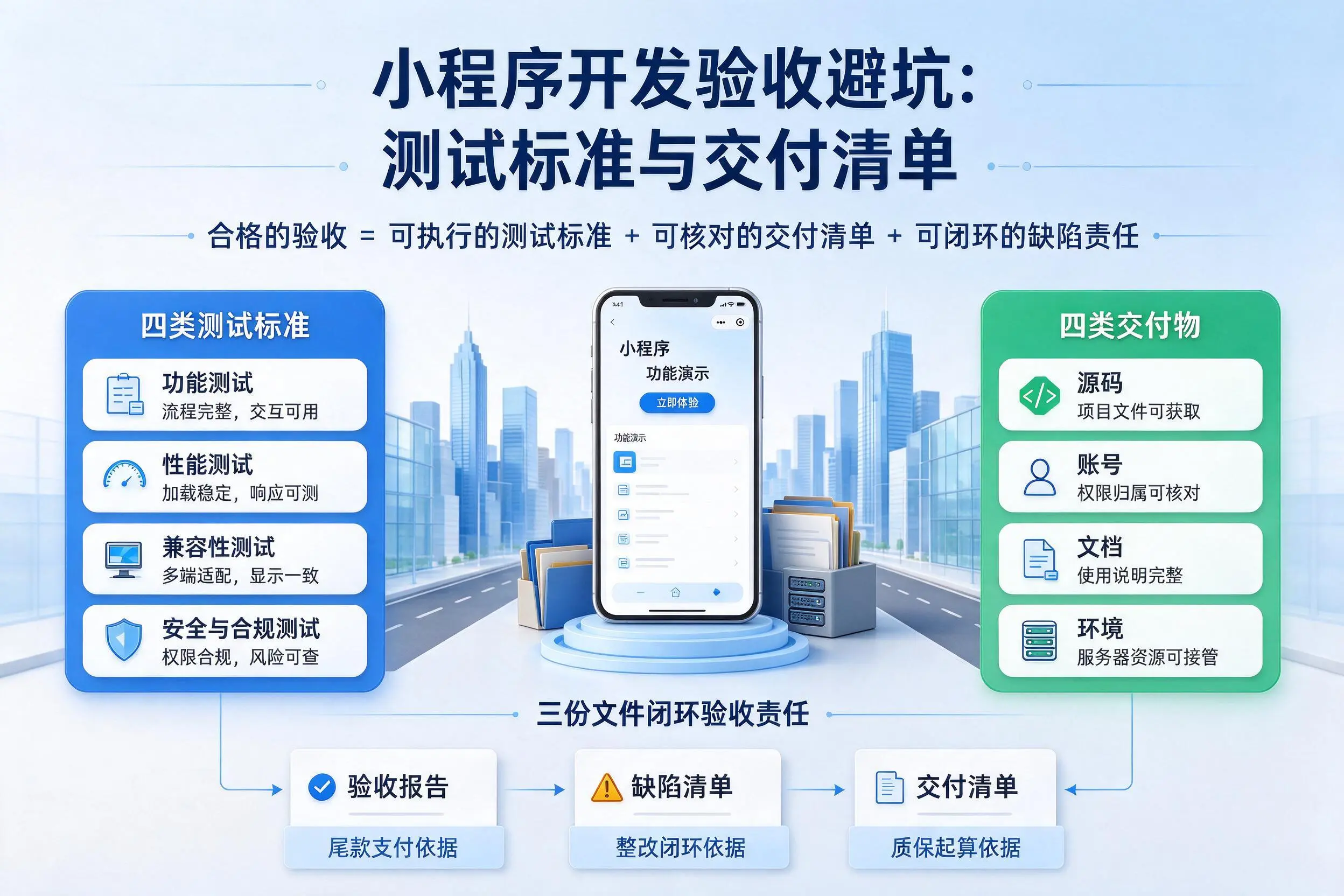 龙岩小程序开发验收避坑：测试标准与交付清单