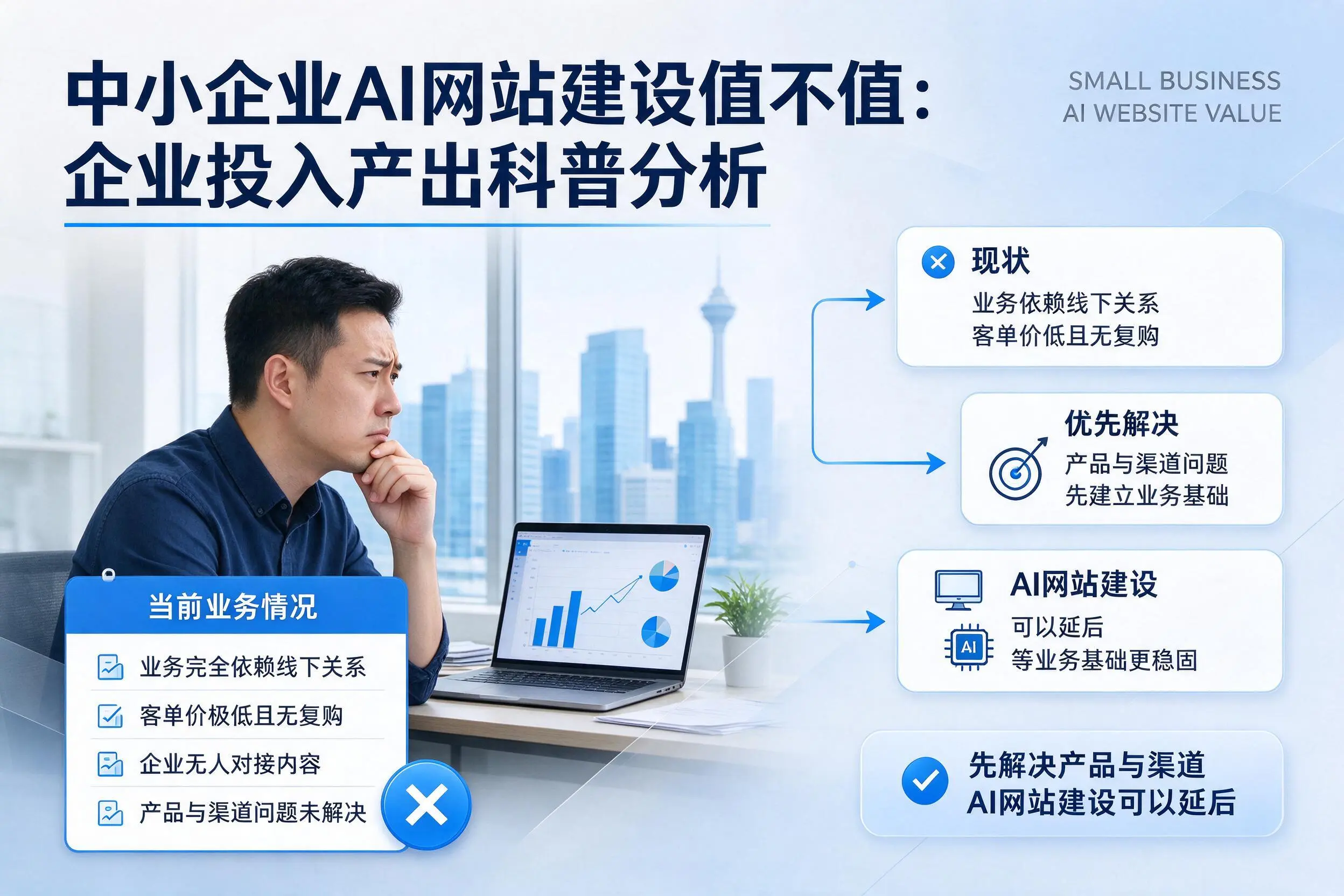中小企业AI网站建设值不值:龙岩企业投入产出科普分析