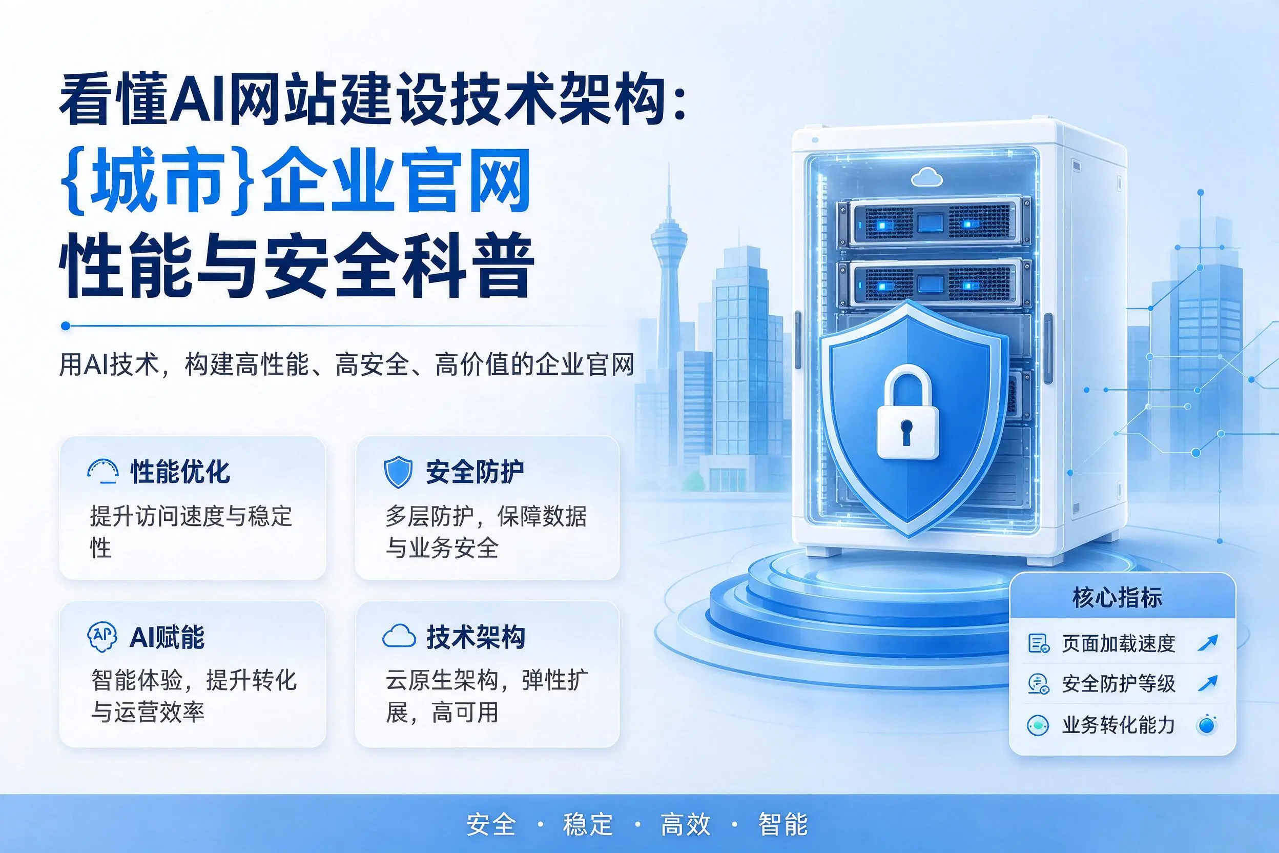 看懂AI网站建设技术架构:龙岩企业官网性能与安全科普