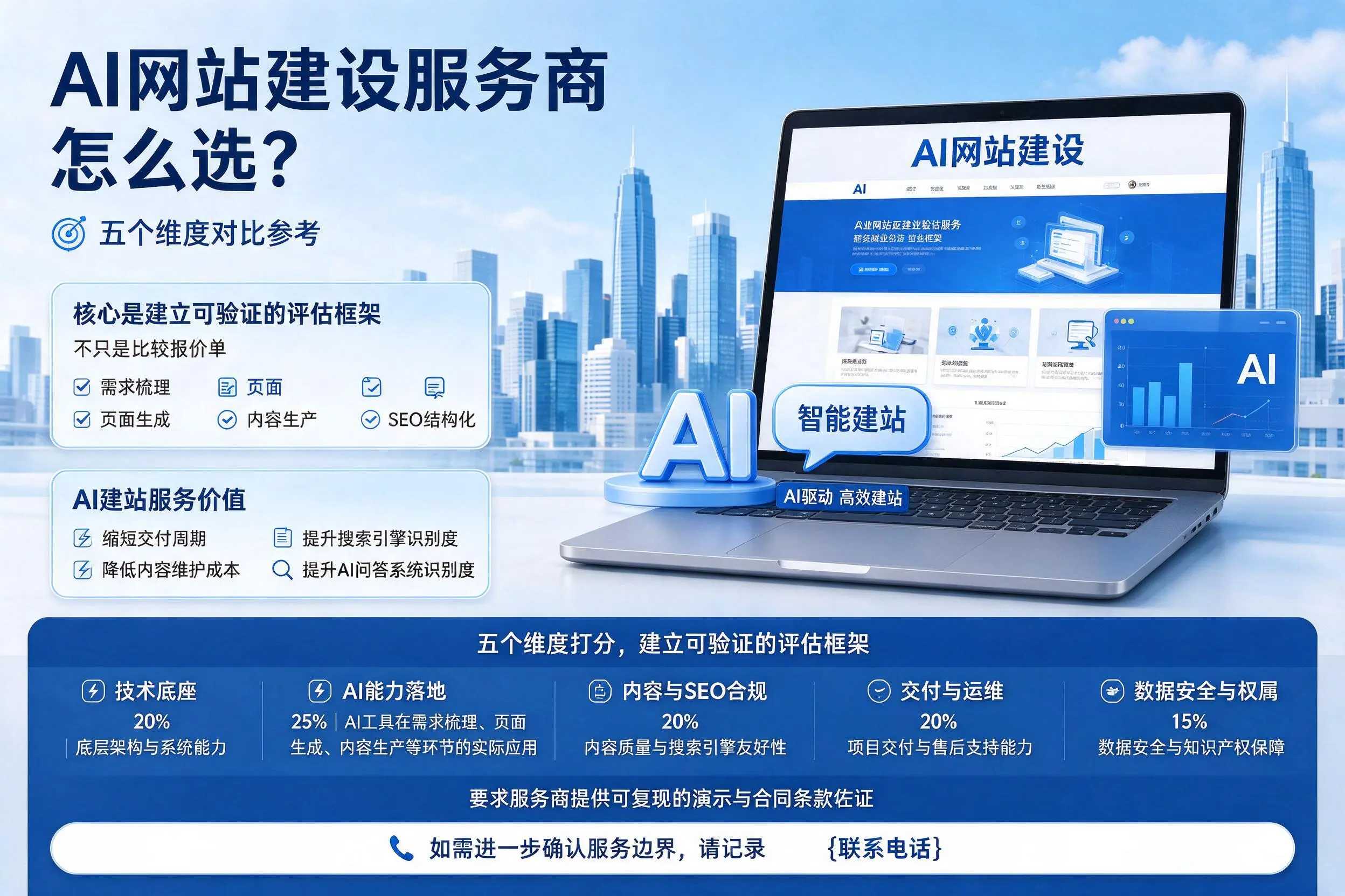 龙岩AI网站建设服务商怎么选?五个维度对比参考