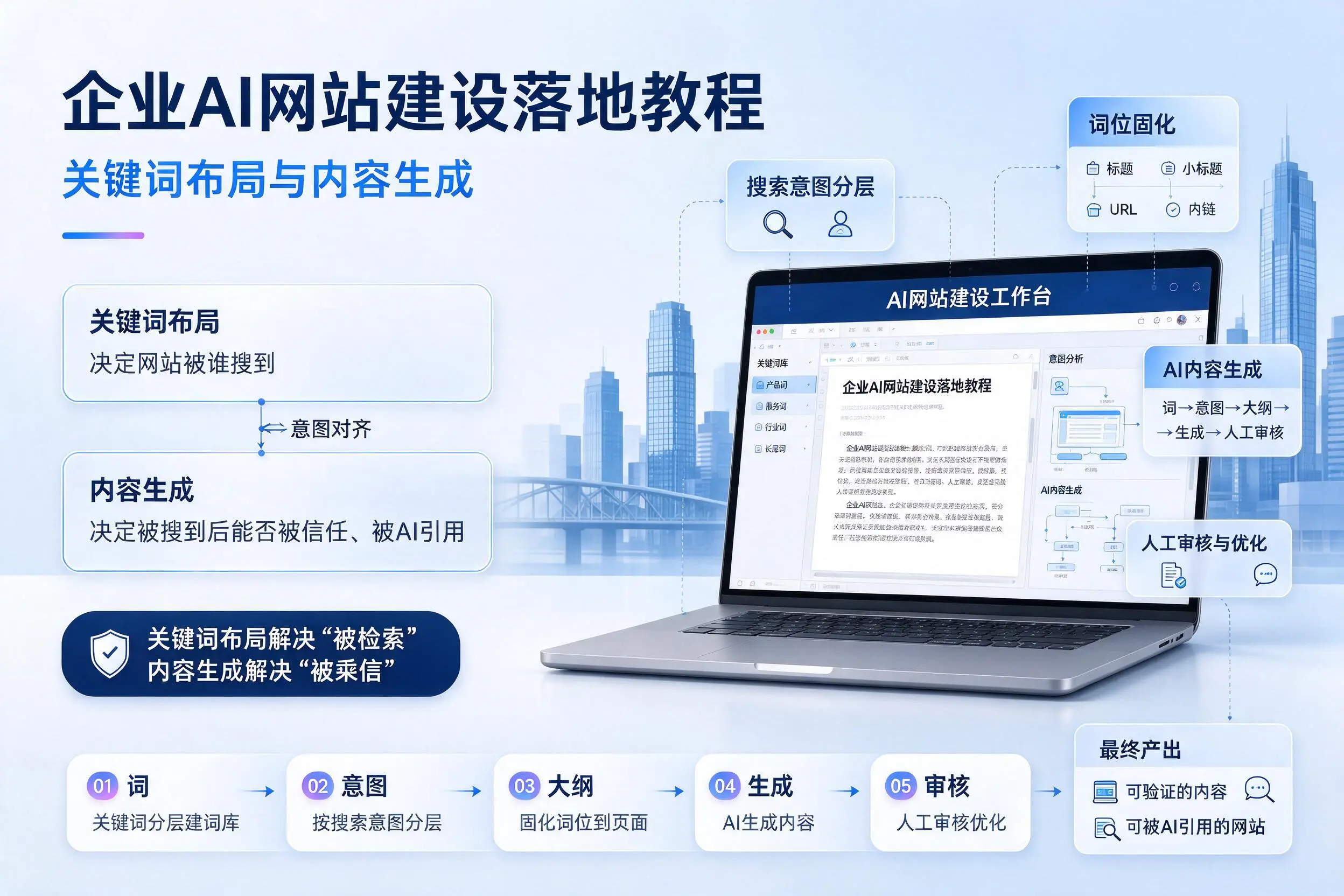 龙岩企业AI网站建设落地教程：关键词布局与内容生成