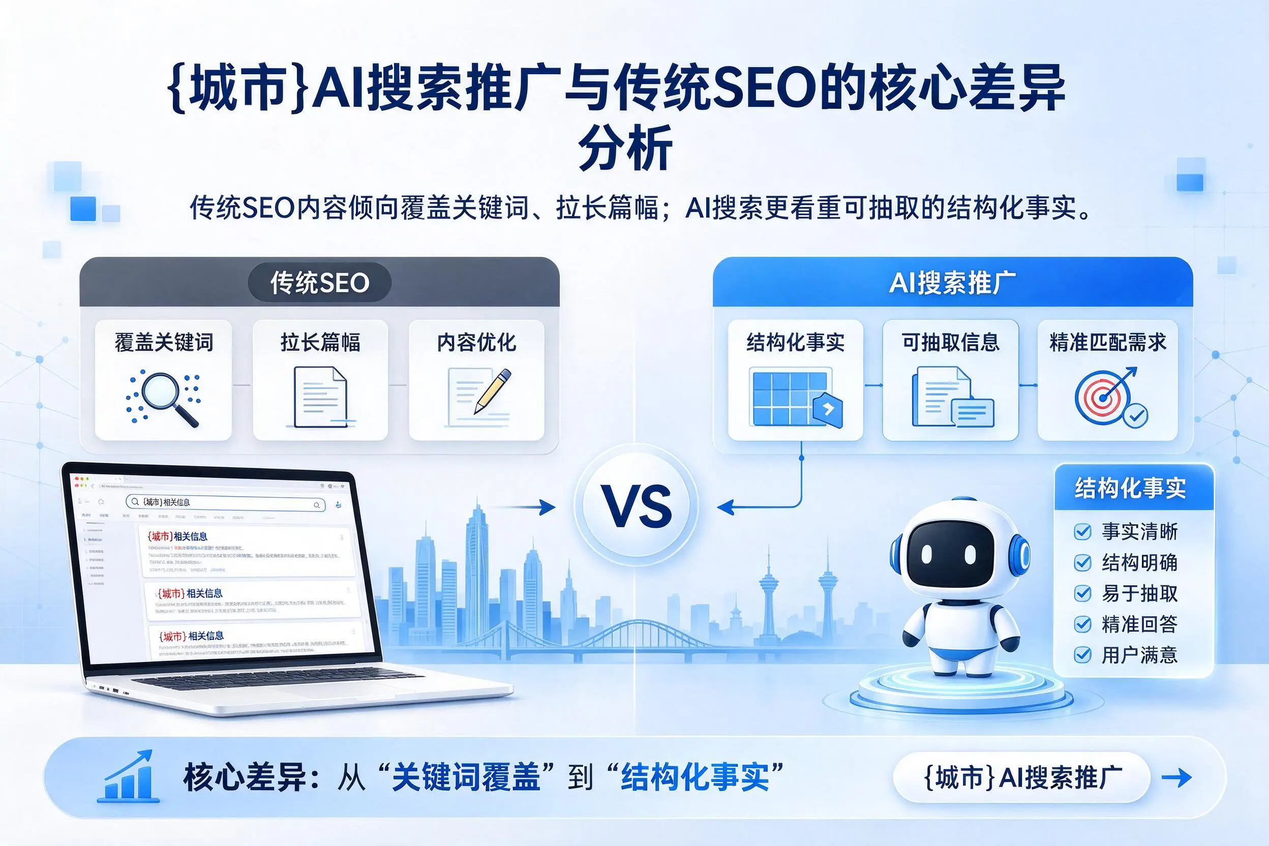 龙岩AI搜索推广与传统SEO的核心差异分析